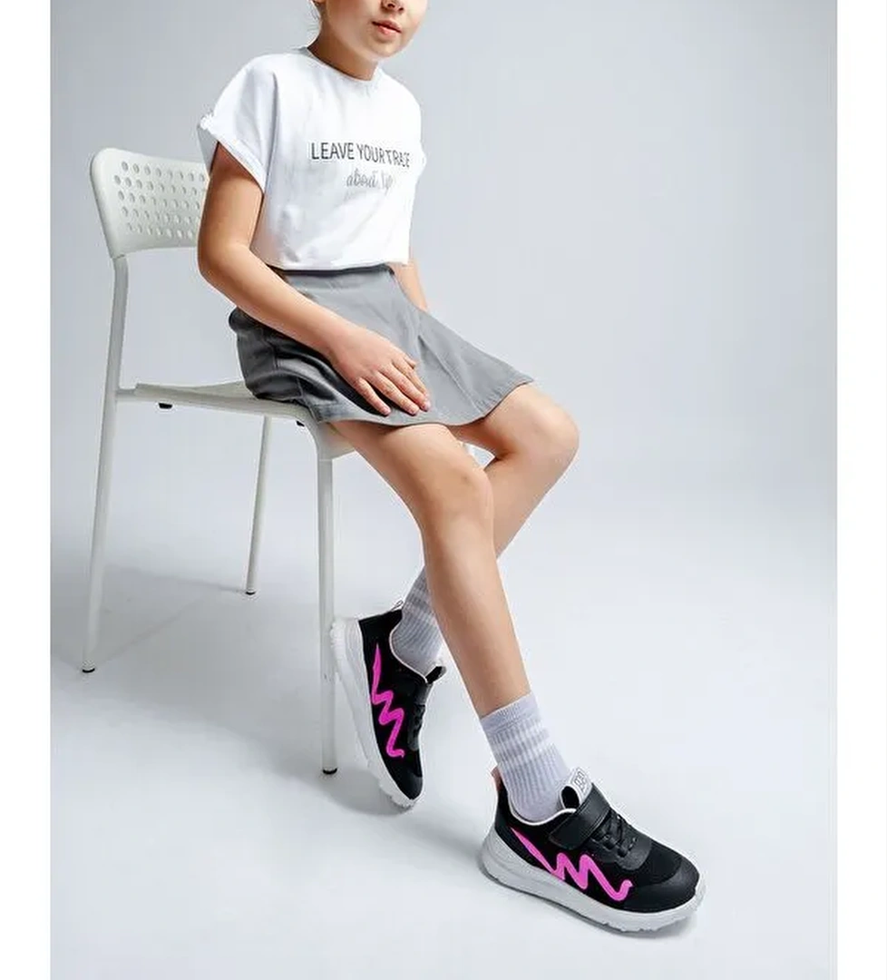 Kız Çocuk Siyah Spor Ayakkabı