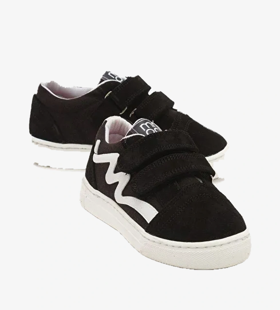 Erkek Çocuk Siyah Hakiki Deri Günlük Ayakkabı