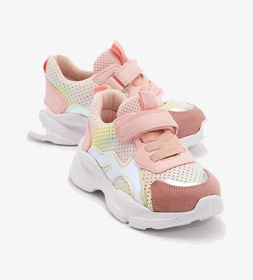 Kız Çocuk Pudra Hakiki Deri Spor Ayakkabı