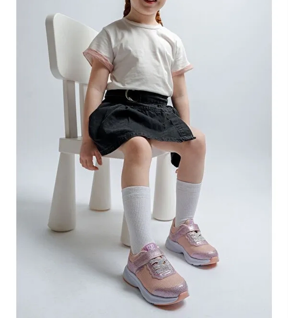 Kız Çocuk Pembe Günlük Spor Ayakkabı