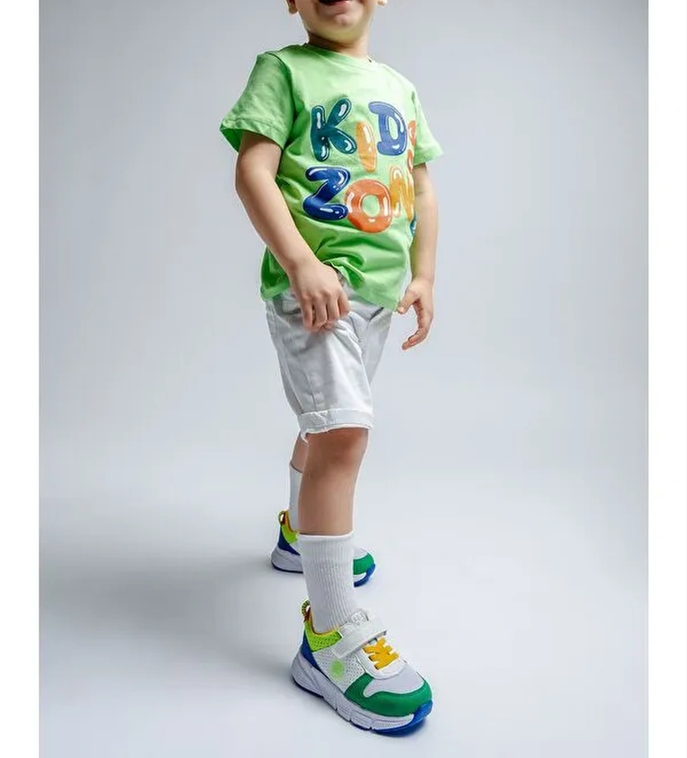 Erkek Çocuk Yeşil Günlük Spor Ayakkabı