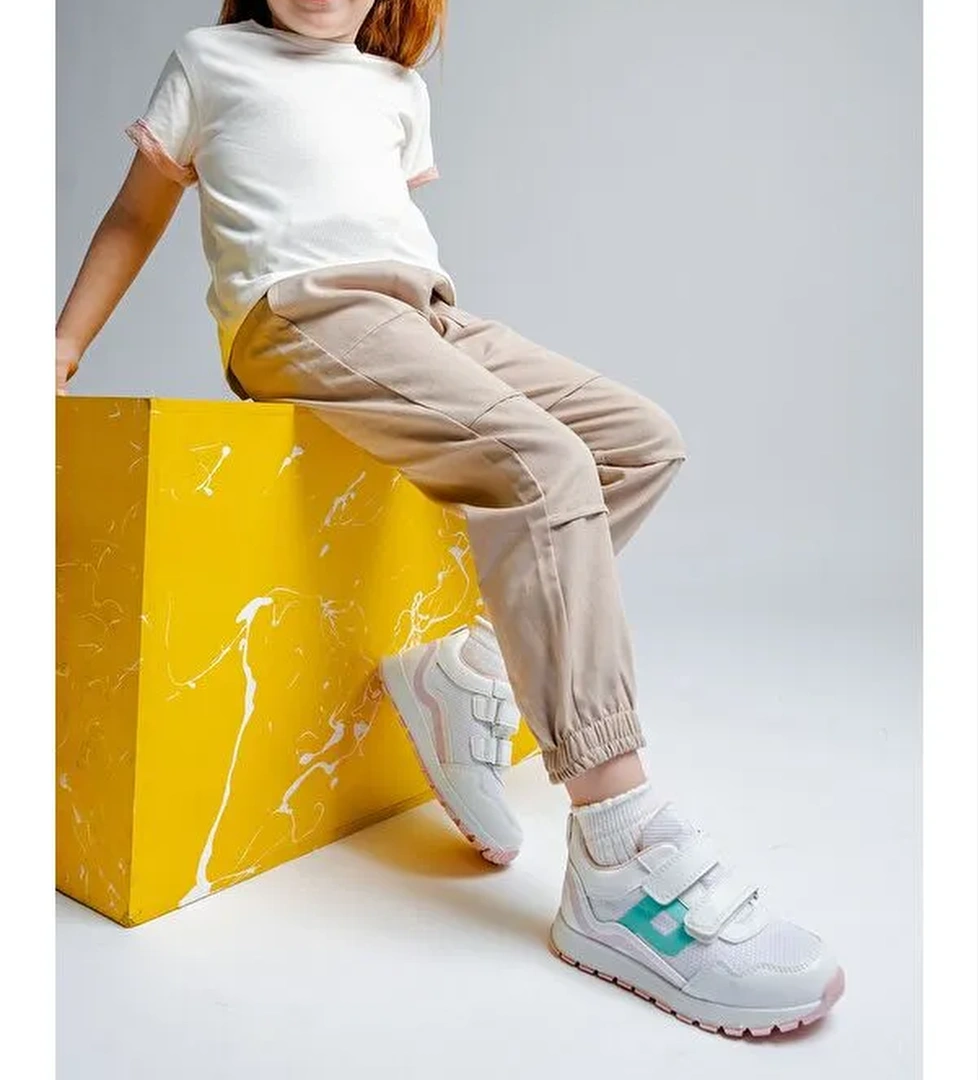 Kız Çocuk Beyaz Günlük Spor Ayakkabı