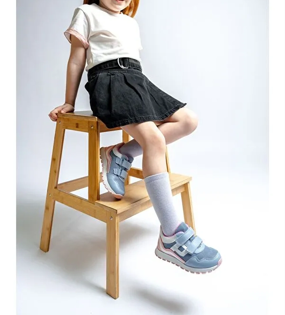 Kız Çocuk Mavi Günlük Spor Ayakkabı