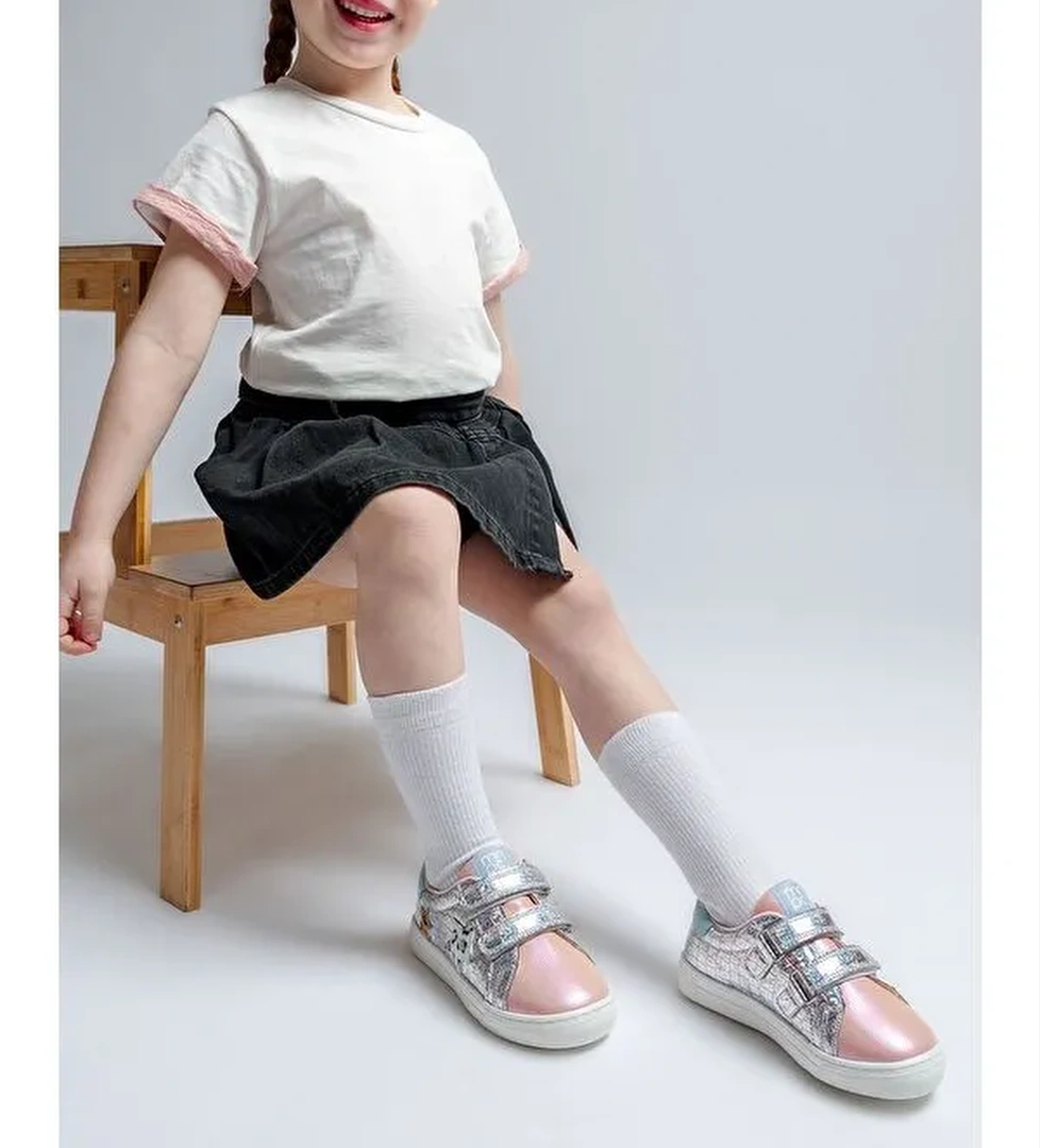 Kız Çocuk Pudra Sneaker Ayakkabı