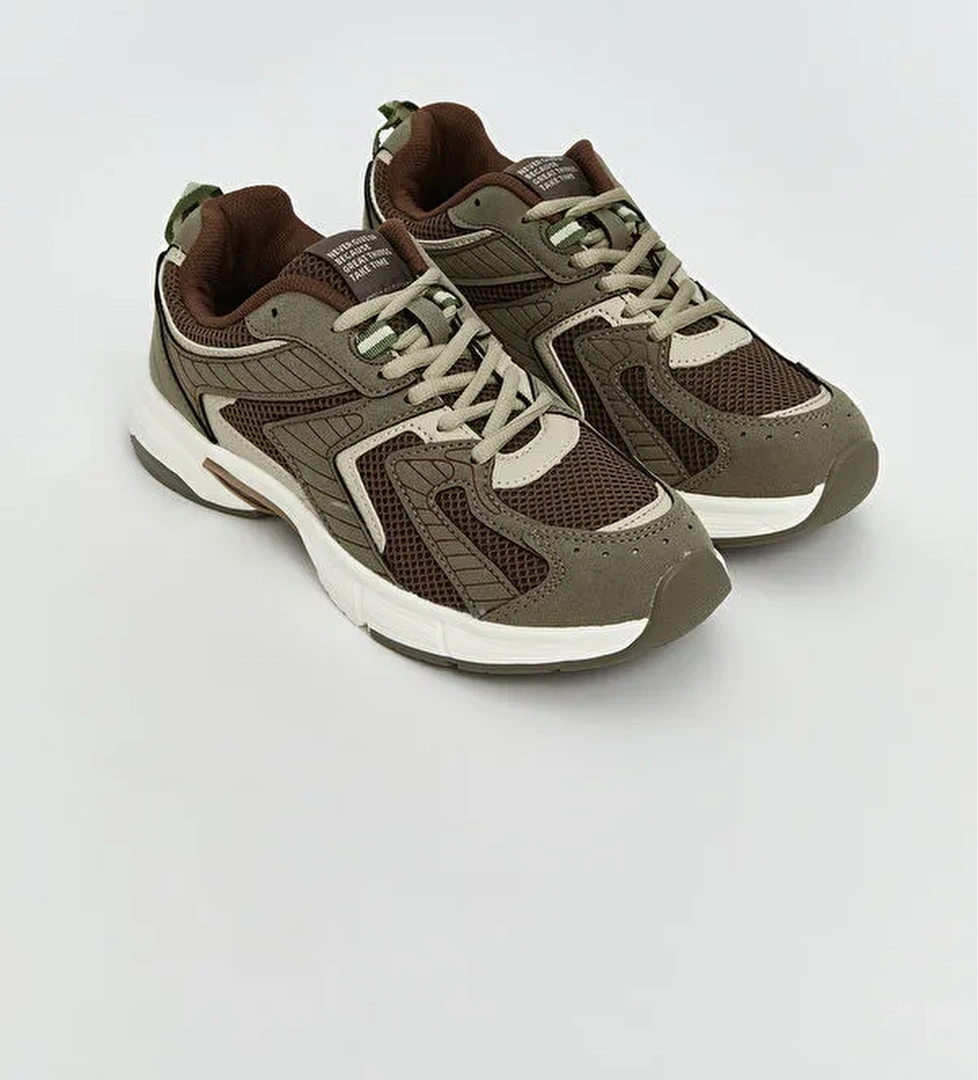 Lcw Steps Kahverengi Lcw Steps Bağcıklı Kadın Spor Ayakkabı
