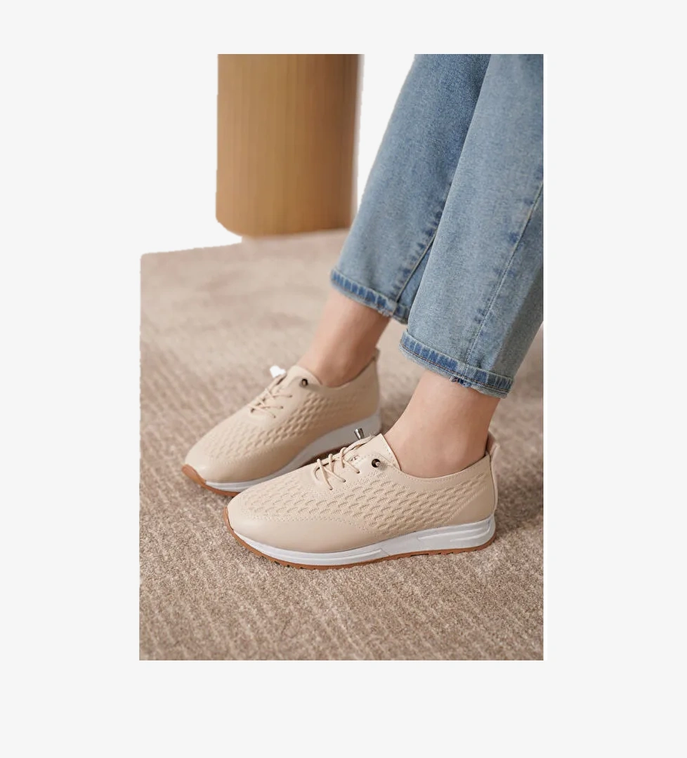D0155 Günlük Ortopedik Kadın Sneaker Spor Ayakkabı - Görsel 1