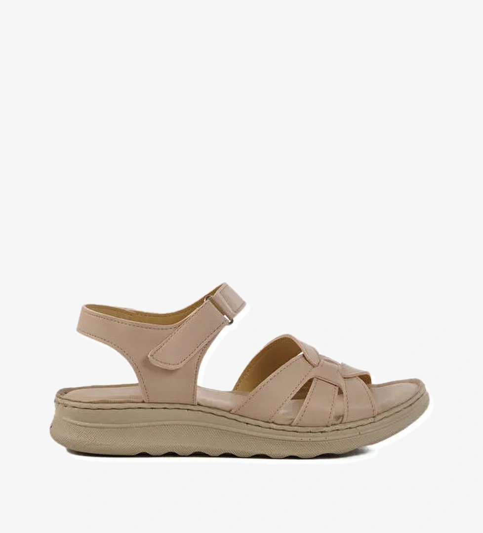 Bej Kadın Sandalet 673582 Z - Görsel 1