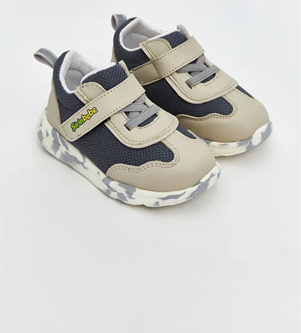 Bağcık ve Cırt Cırtlı Erkek Bebek Spor Ayakkabı - Görsel 1