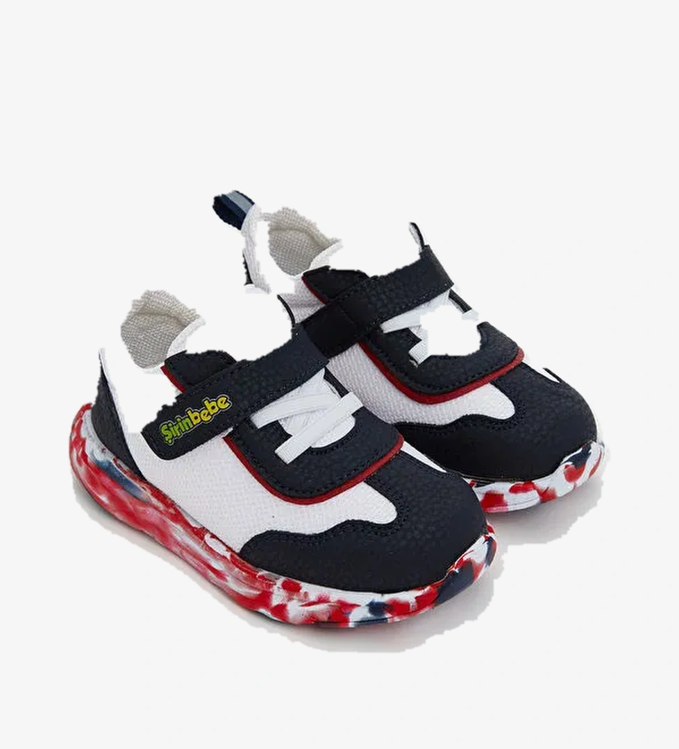 Bağcık ve Cırt Cırtlı Erkek Bebek Spor Ayakkabı