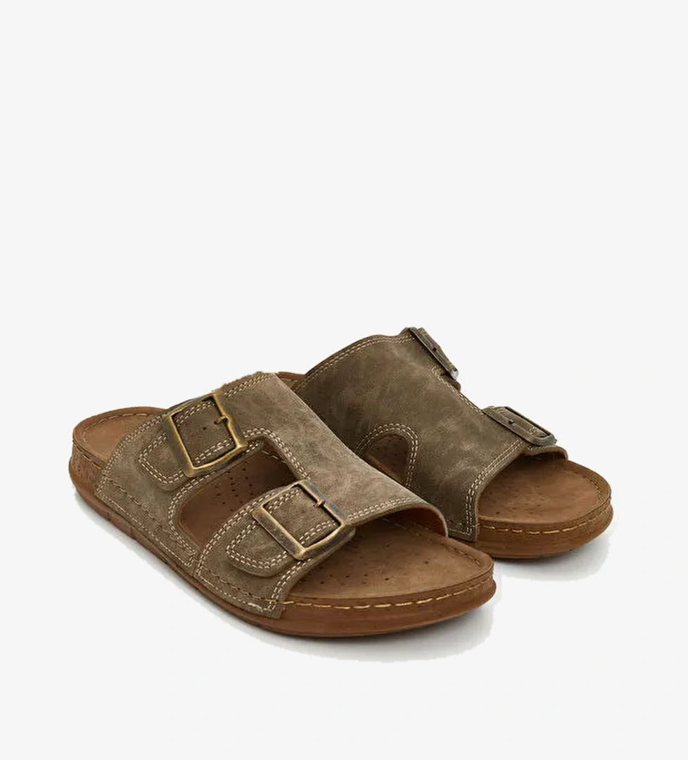 Süet Görünümlü Kadın Terlik - Görsel 1