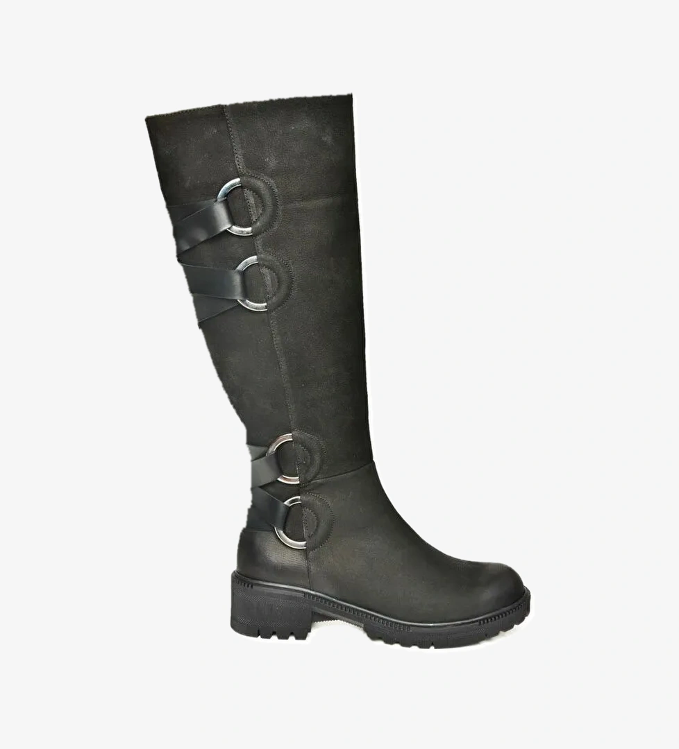 T6540472 Siyah Kadın Çizme - Görsel 1