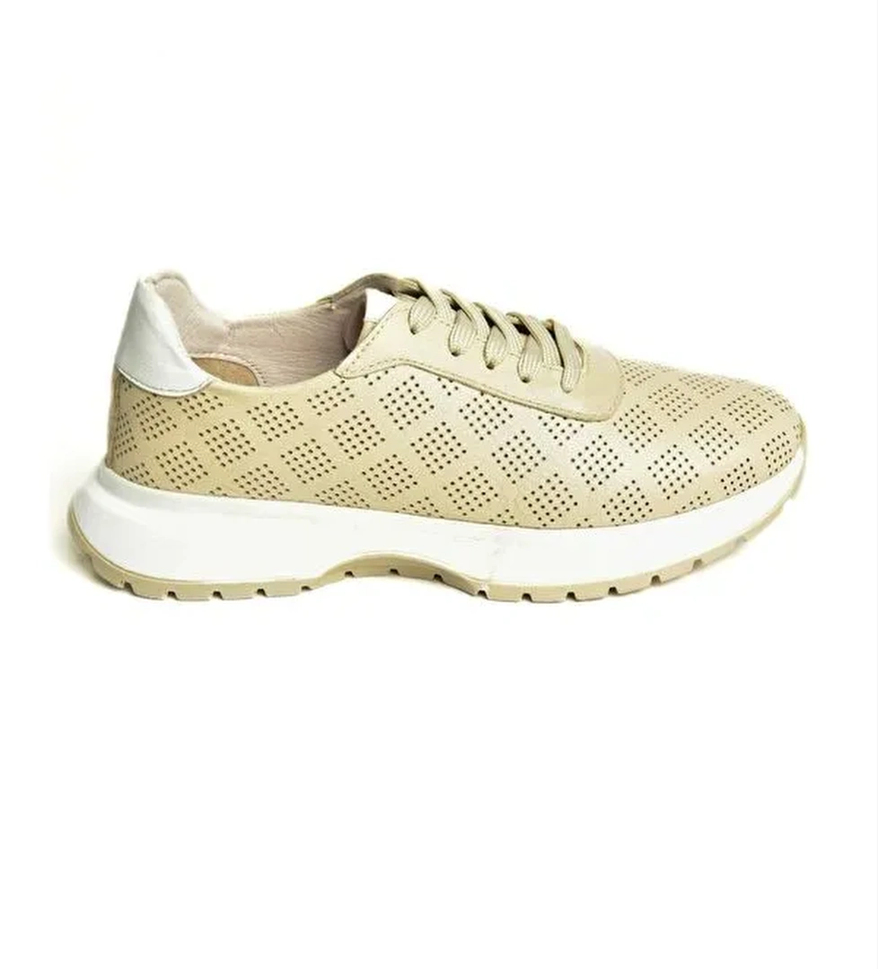 U5550256 Bej Kadın Sneakers - Görsel 1