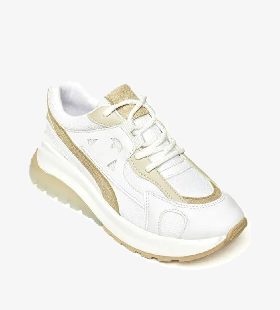 Fox Shoes U9732138 Beyaz Siyah Kadın Sneakers model görseli