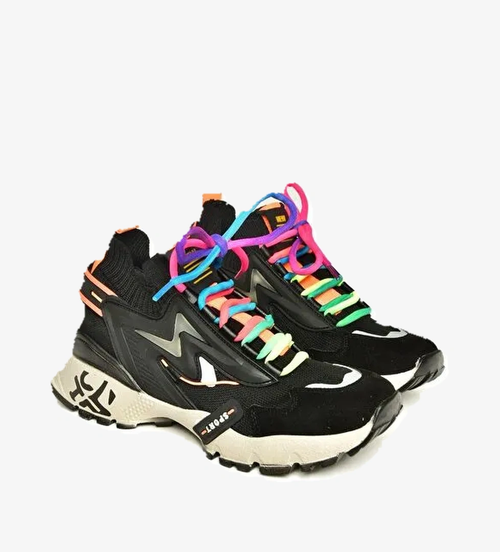 U6026025 Siyah Kadın Sneakers