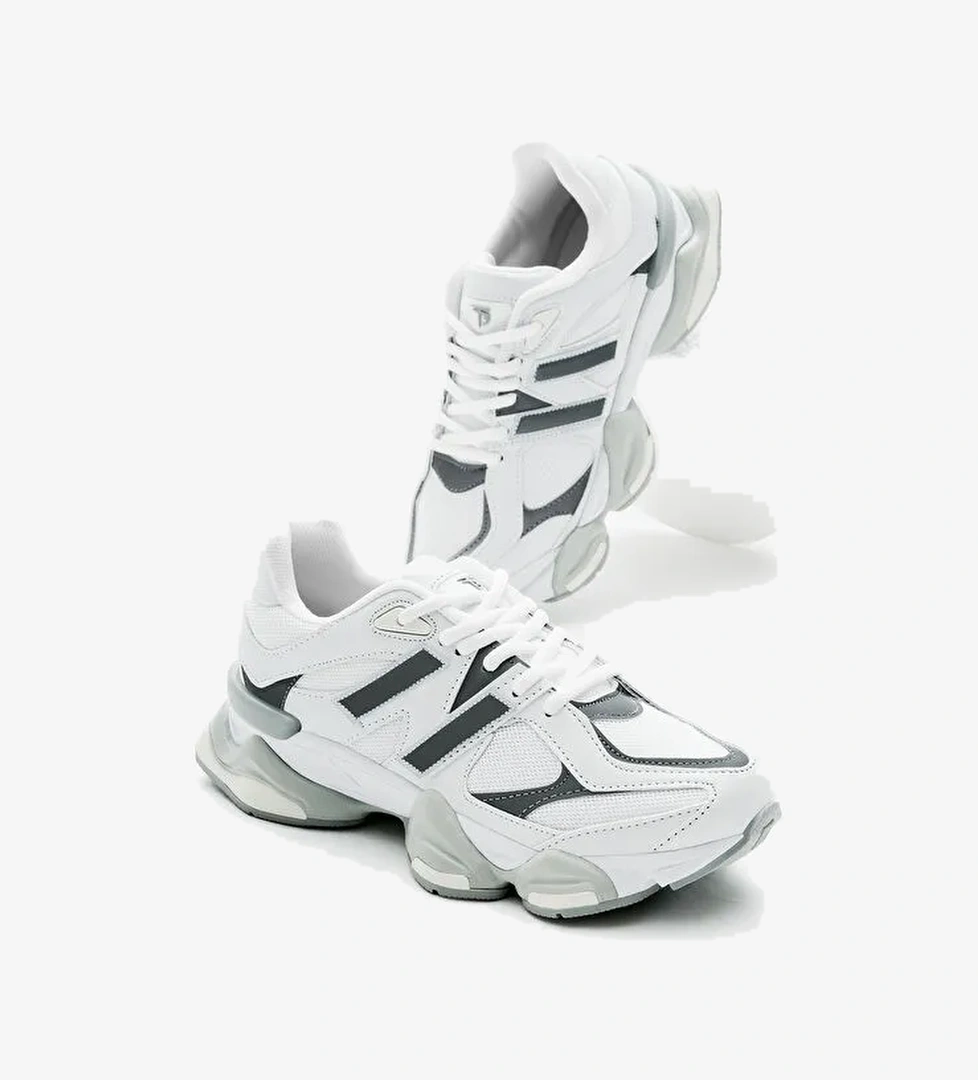 Tonny Black Bej Tonny Black Poli Taban Unisex Anorak Desenli Yüksek Bağcıklı Spor Ayakkabı