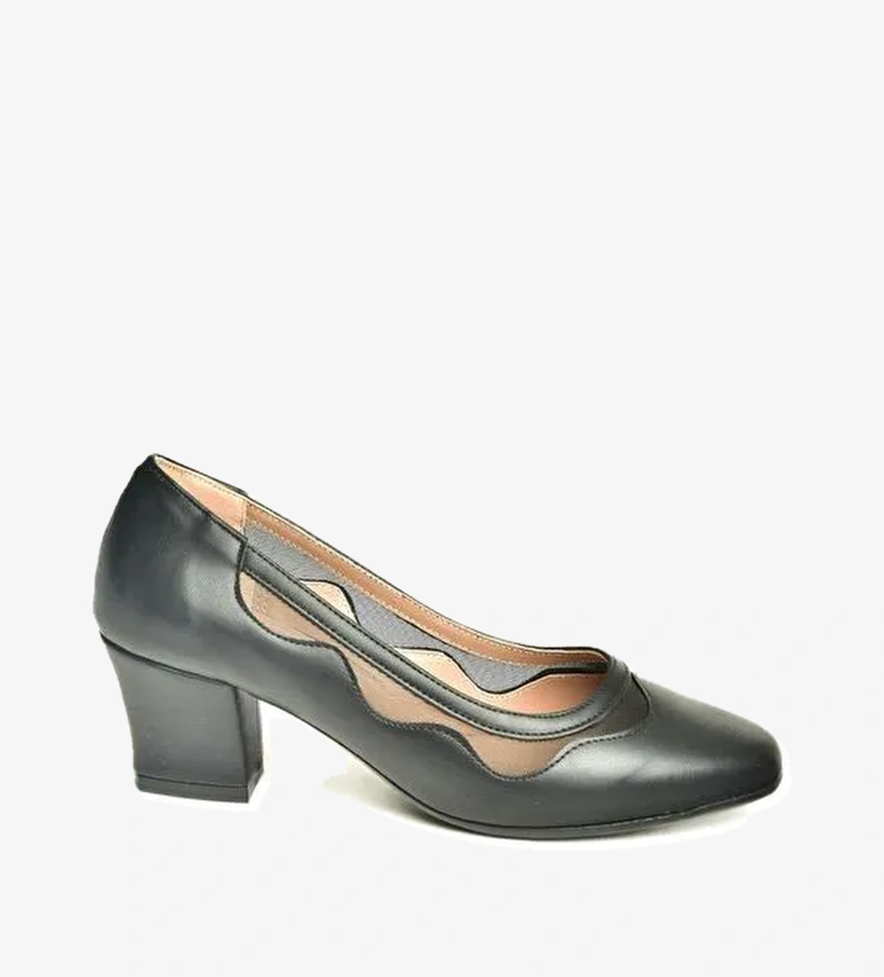 U8200528 Siyah Kadın Topuklu Ayakkabı