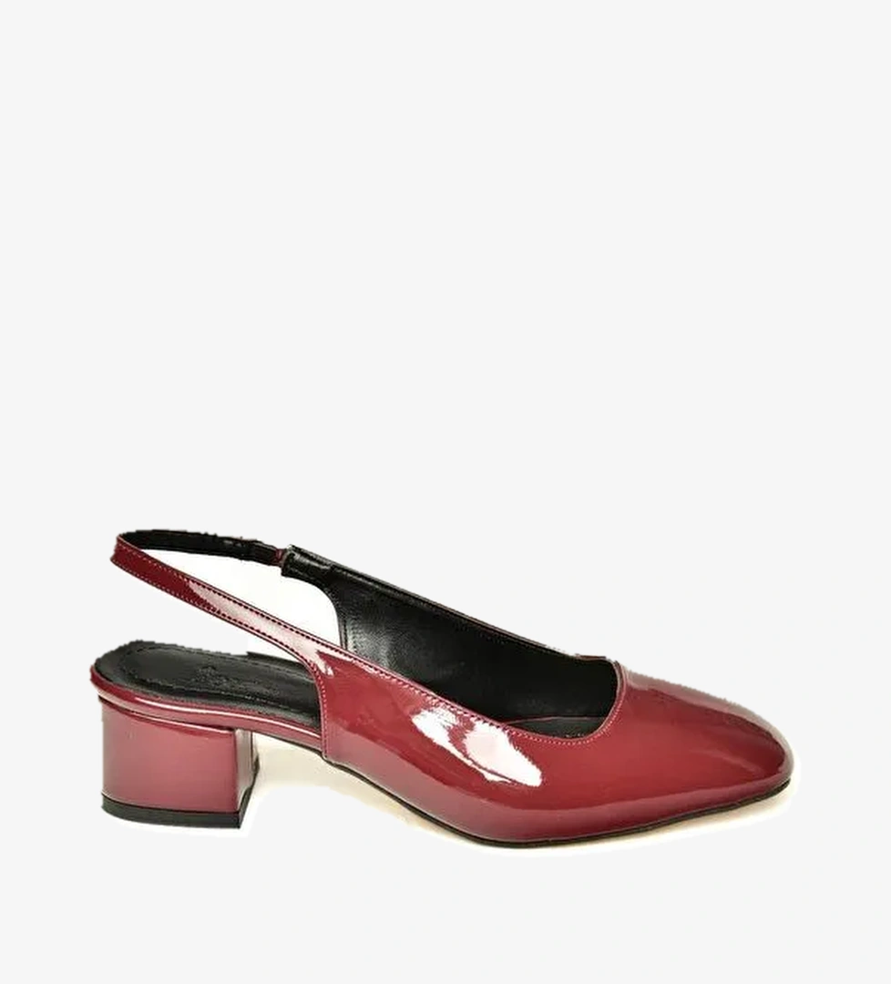U4046035 Bordo Kadın Topuklu Ayakkabı
