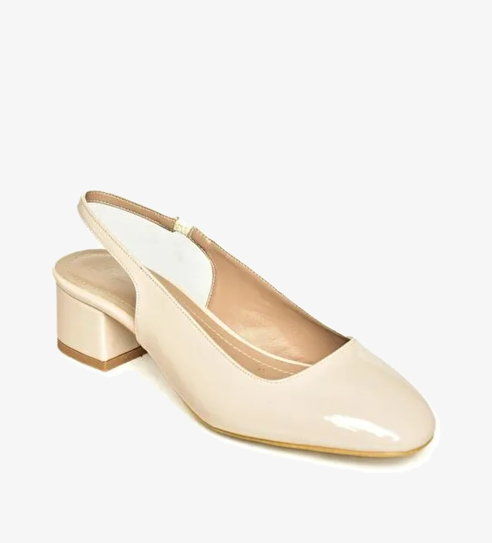 U4046035 Bej Kadın Topuklu Ayakkabı - Görsel 1