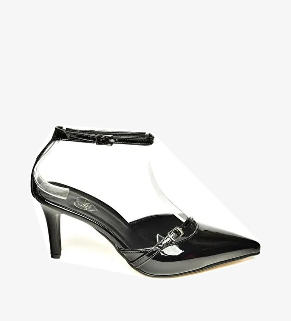 U6540741 Siyah Kadın Topuklu Ayakkabı - Görsel 1