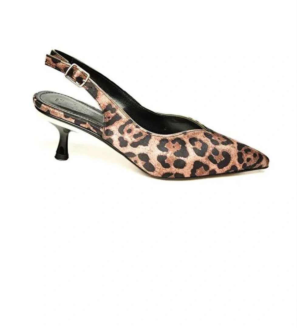 U8205033 Taba Kadın Topuklu Ayakkabı