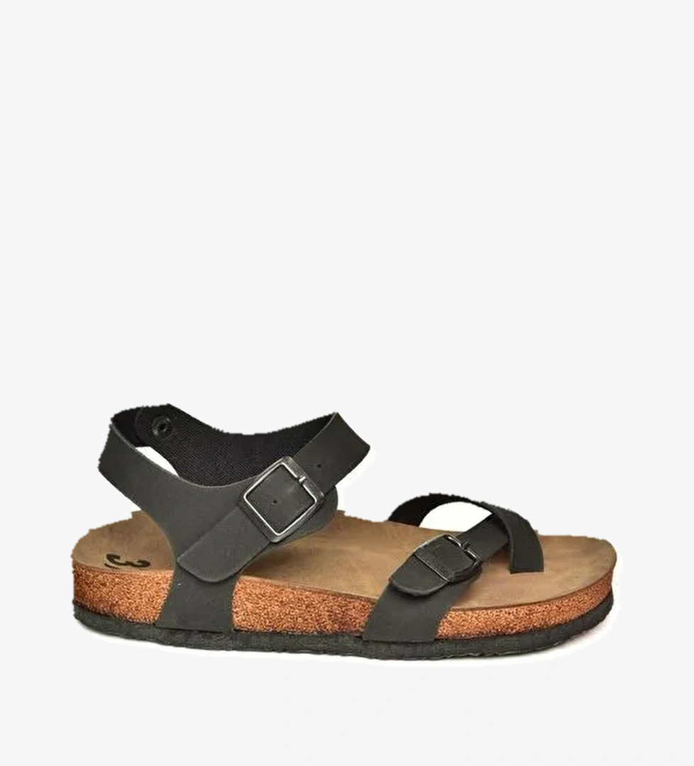 H777786002 Siyah Kadın Sandalet