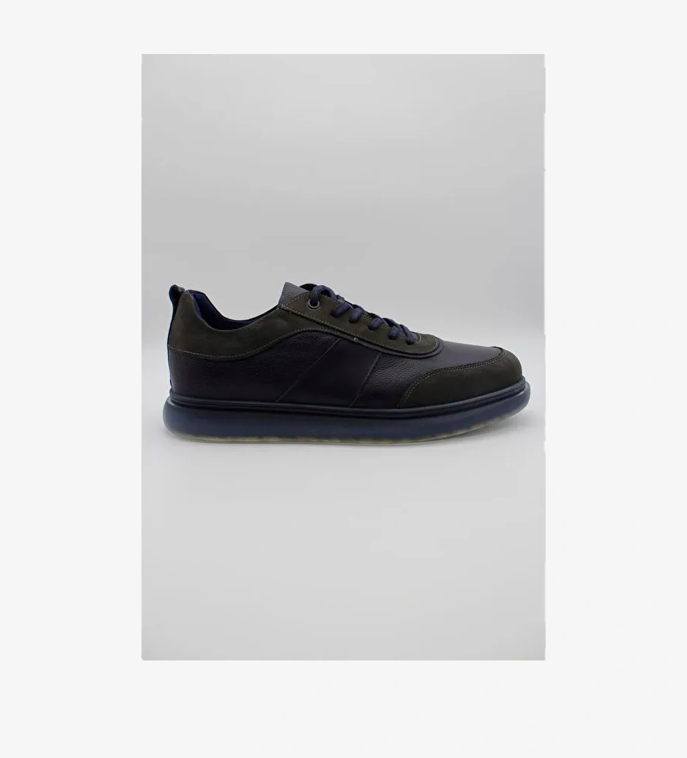 İmza Koyu Hakiki Deri Termo Taban Bağcıklı Casual Ayakkabı 1033235117 model görseli