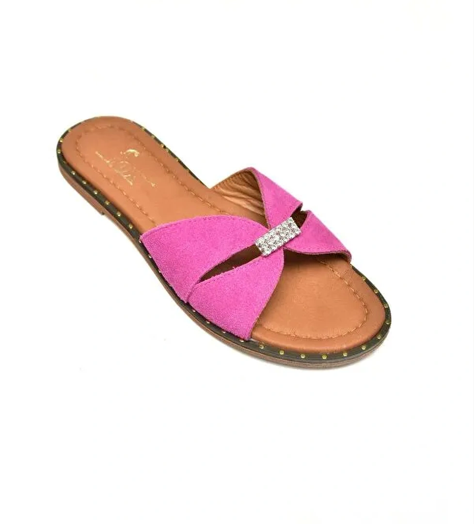 Fox Shoes U2912900 Turuncu Fuşya Kadın Terlik model görseli