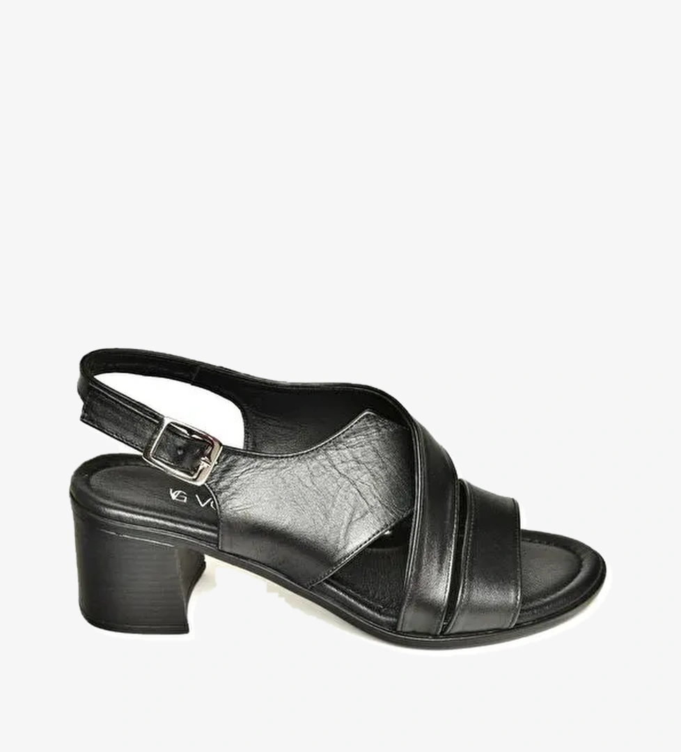 P5554519 Siyah Kadın Sandalet - Görsel 1