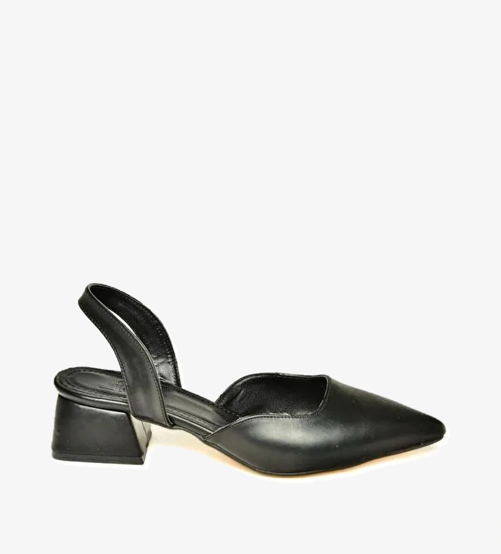 U9980111 Siyah Kadın Topuklu Ayakkabı - Görsel 1