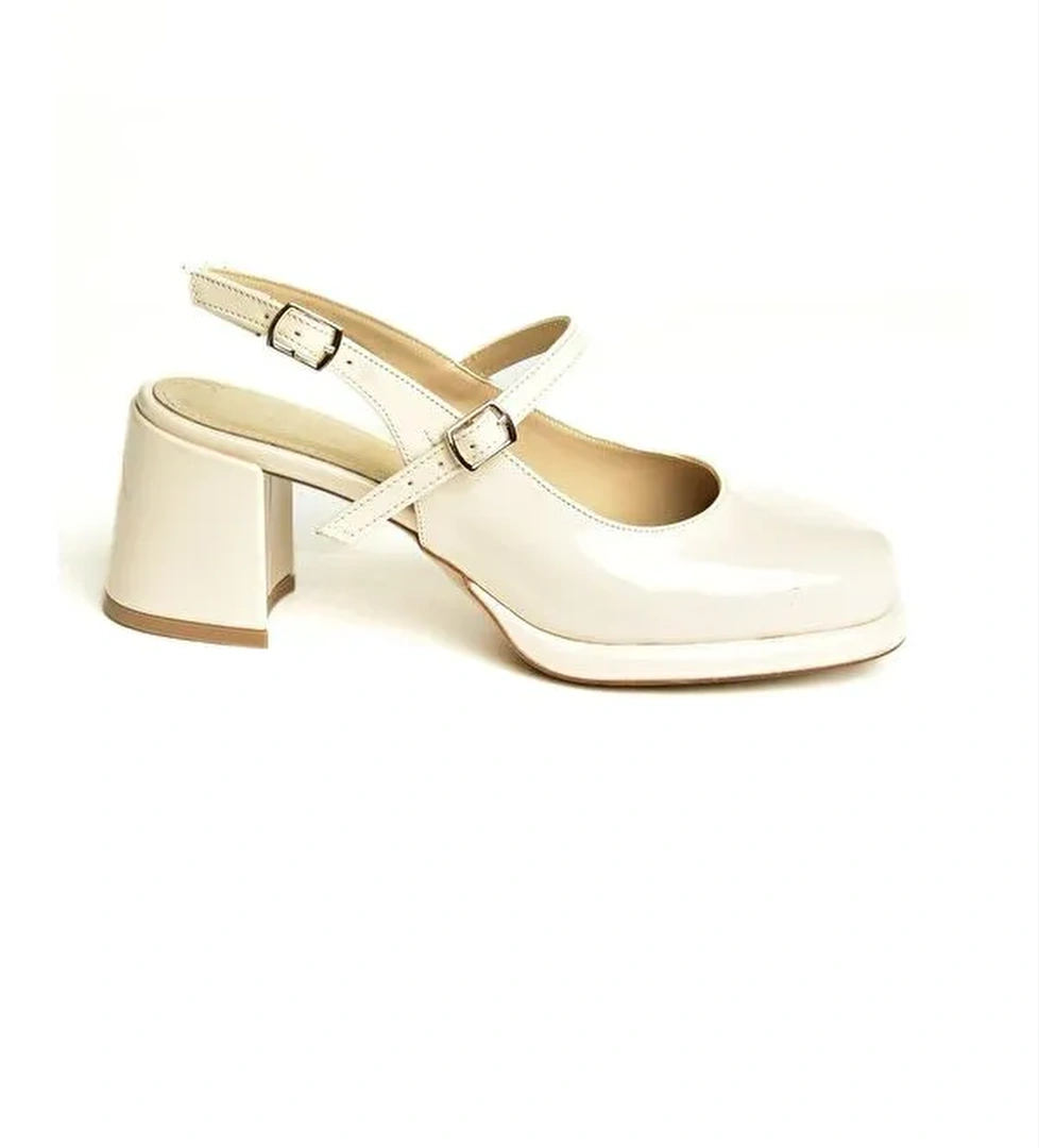 U8209300 Ten Kadın Topuklu Ayakkabı - Görsel 1