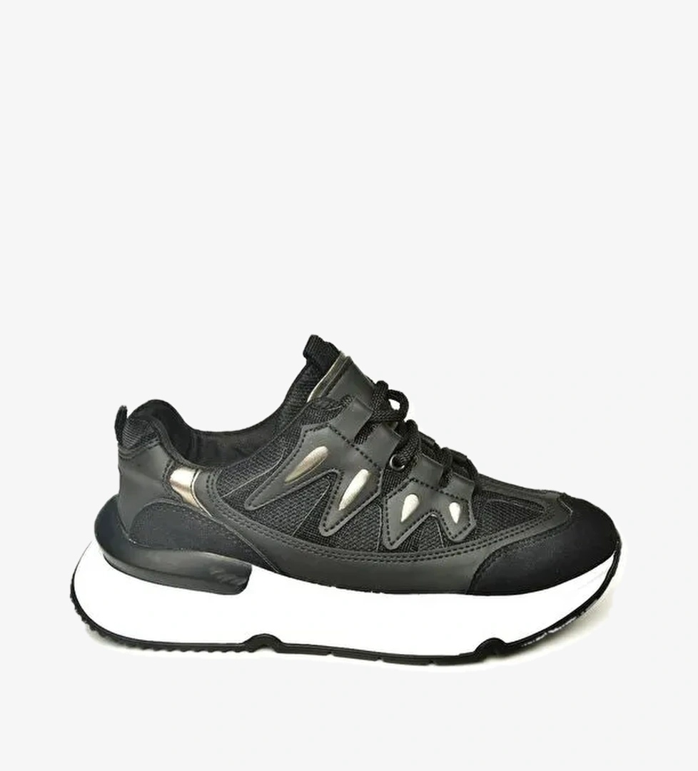 U9735010 Siyah Kadın Sneakers - Görsel 1