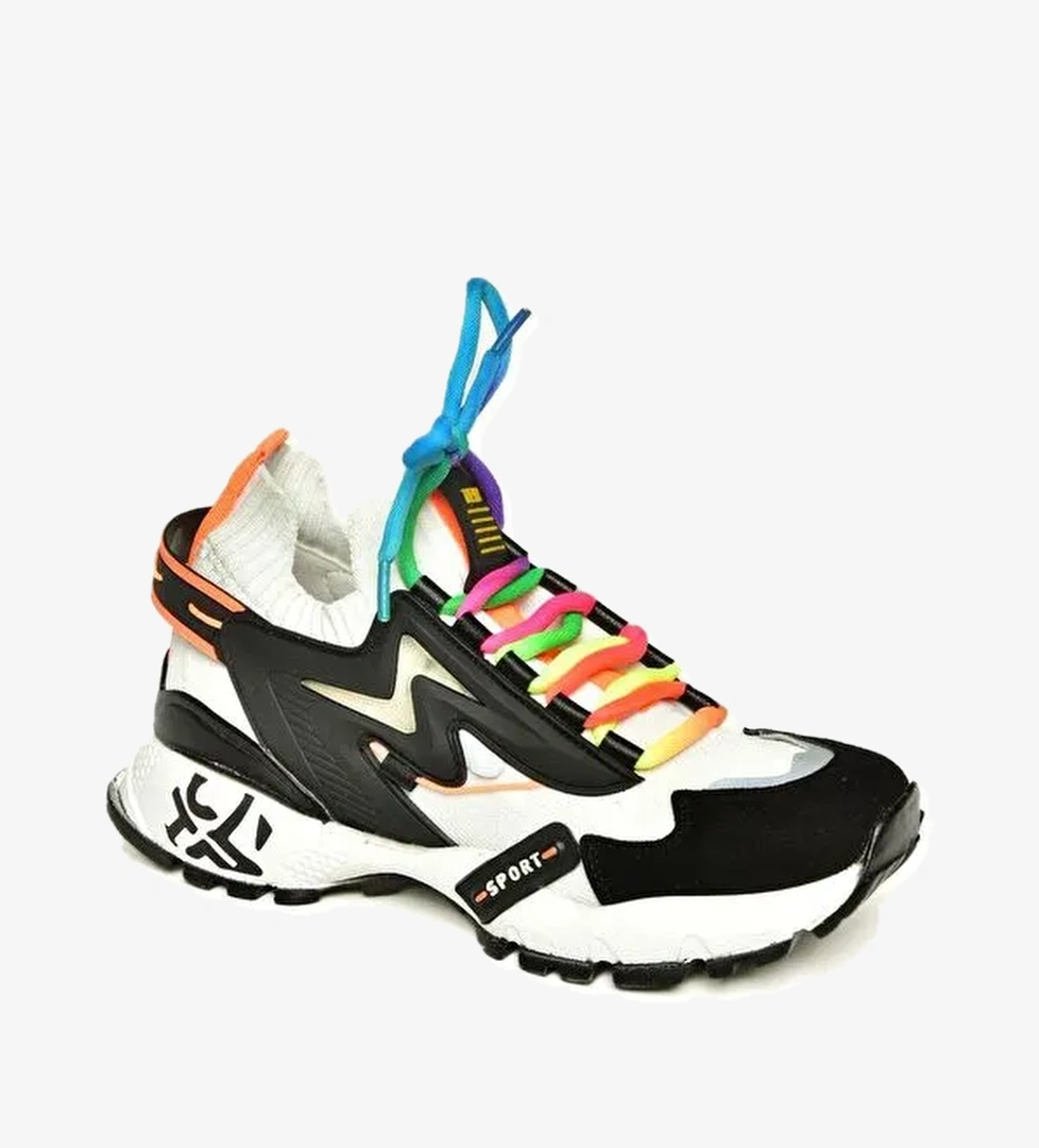 U6026025 Siyah Kadın Sneakers - Görsel 1