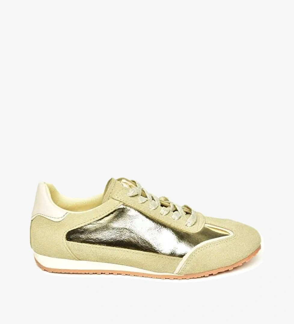 U8207305 Altın Kadın Sneakers - Görsel 1