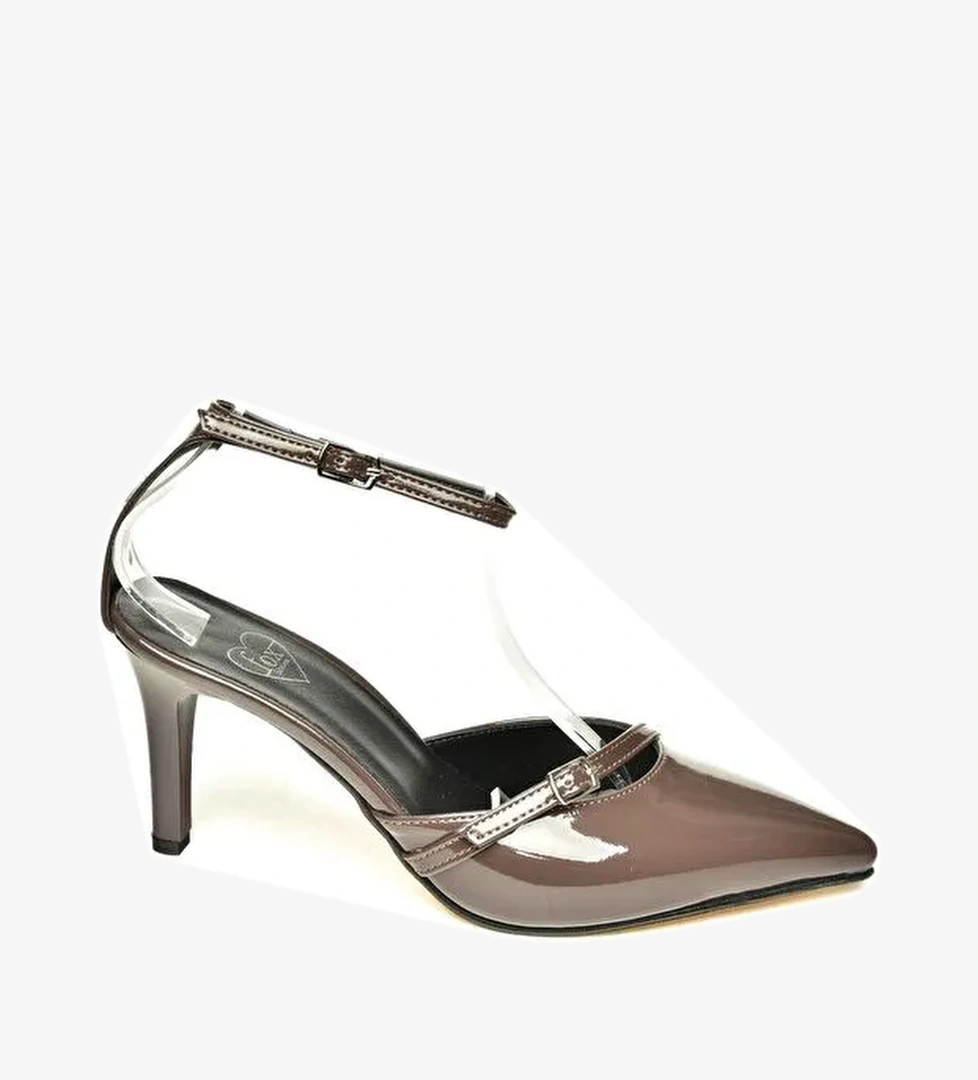 U6540741 Kahverengi Kadın Topuklu Ayakkabı