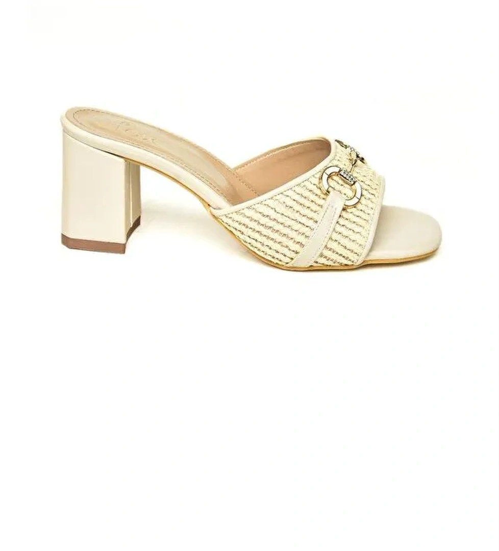 U5784016 Bej Kadın Terlik - Görsel 1