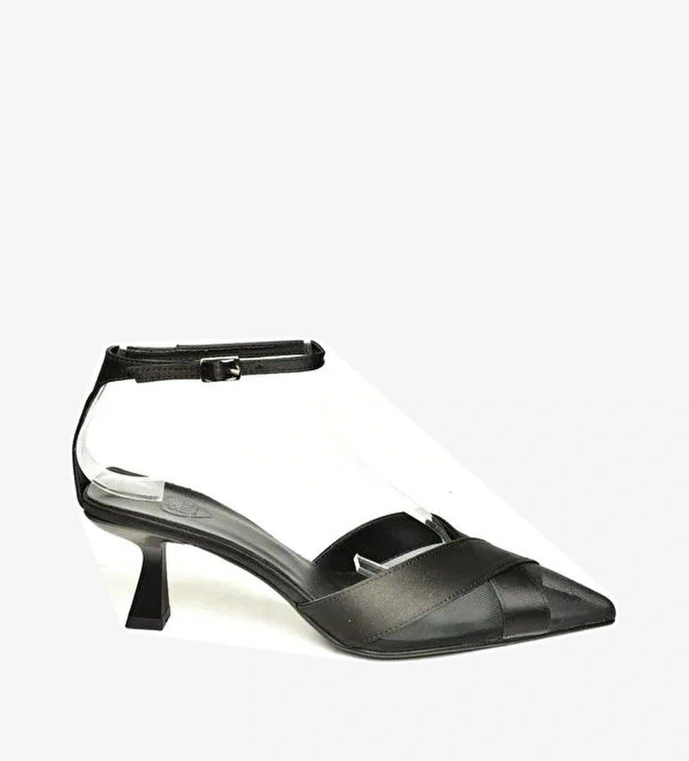 U6540742 Siyah Kadın Topuklu Ayakkabı - Görsel 1