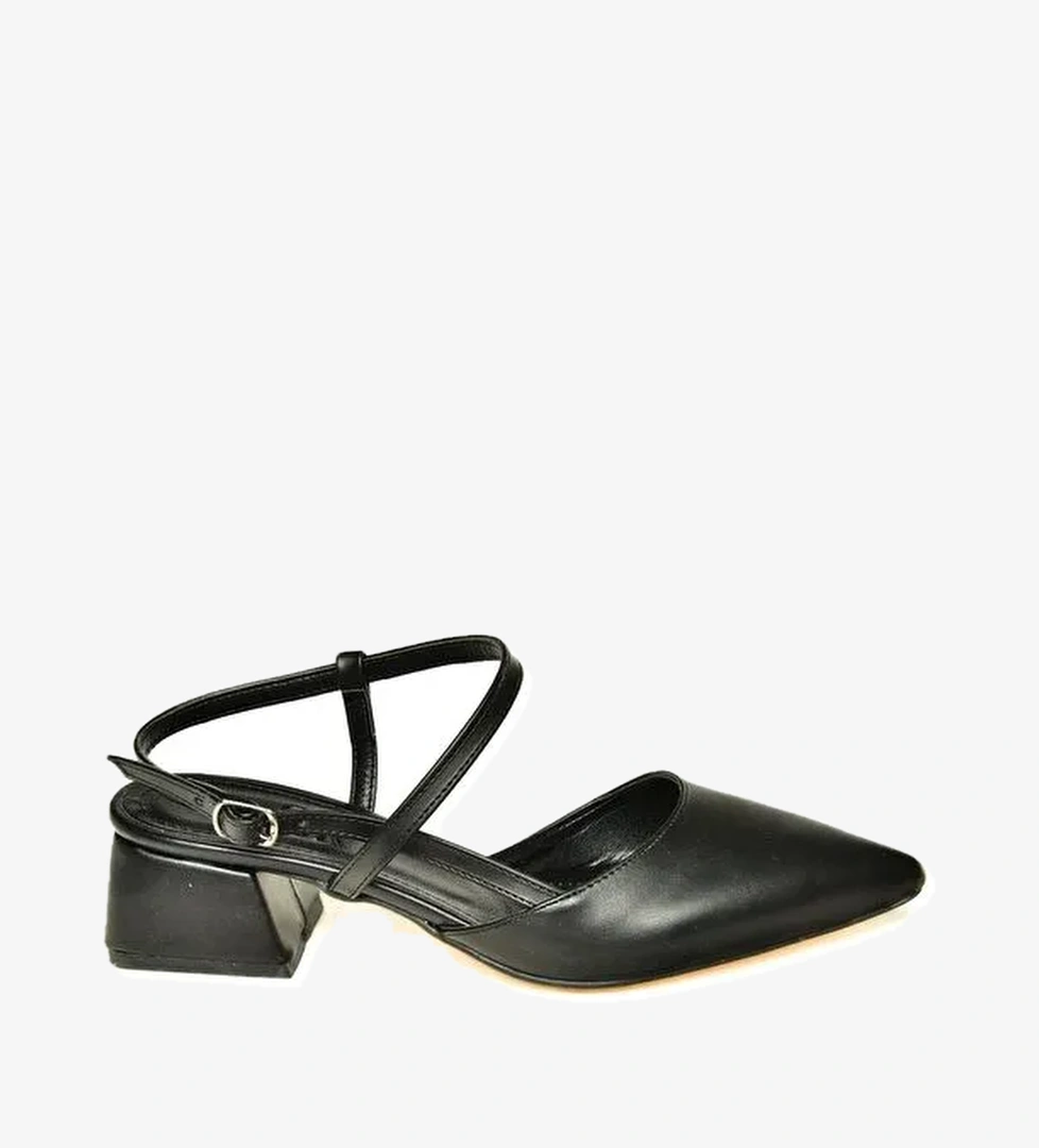 U9982321 Siyah Kadın Topuklu Ayakkabı