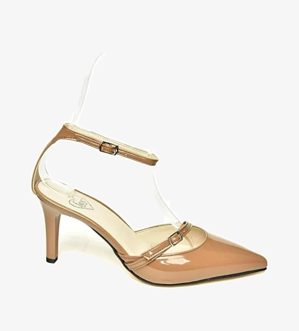 U6540741 Karamel Kadın Topuklu Ayakkabı