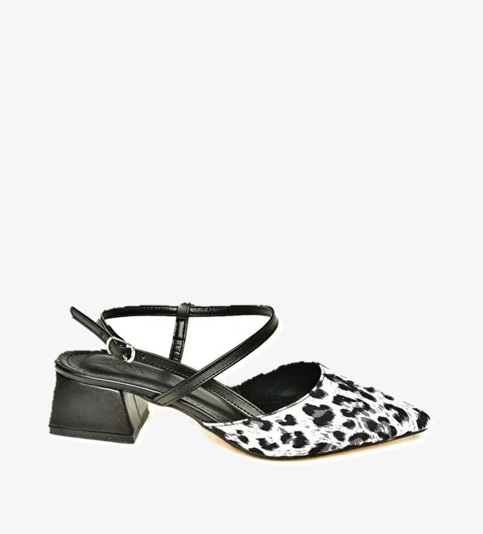 U9982321 Siyah Kadın Topuklu Ayakkabı - Görsel 1