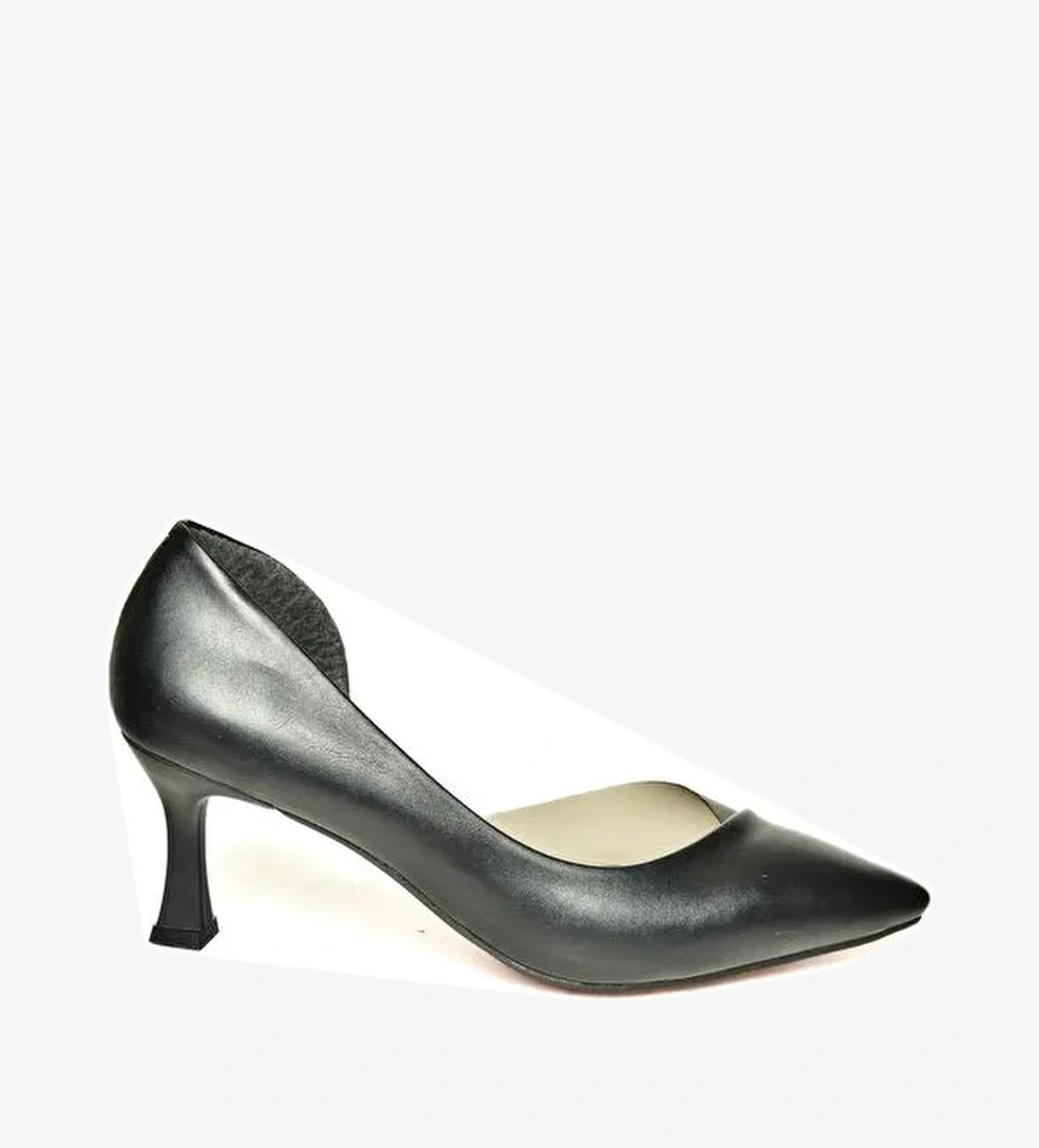 U6760353 Siyah Kadın Topuklu Ayakkabı - Görsel 1