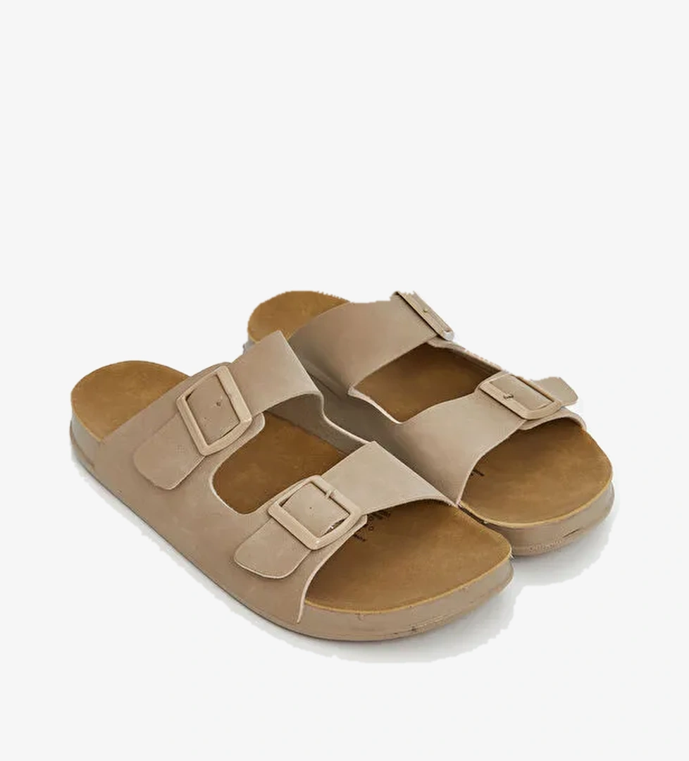 Süet Görünümlü Erkek Terlik - Görsel 1