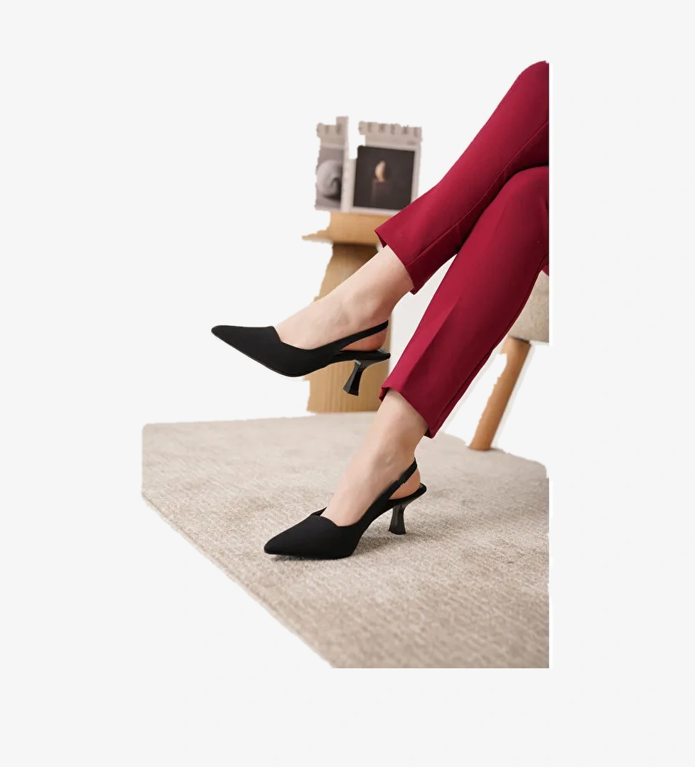 D052 Günlük Ortopedik Klasik Topuklu Kadın Ayakkabı