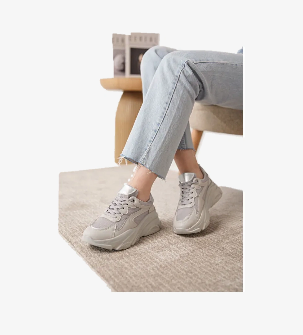 D383 Günlük Ortopedik Kadın Sneaker Spor Ayakkabı