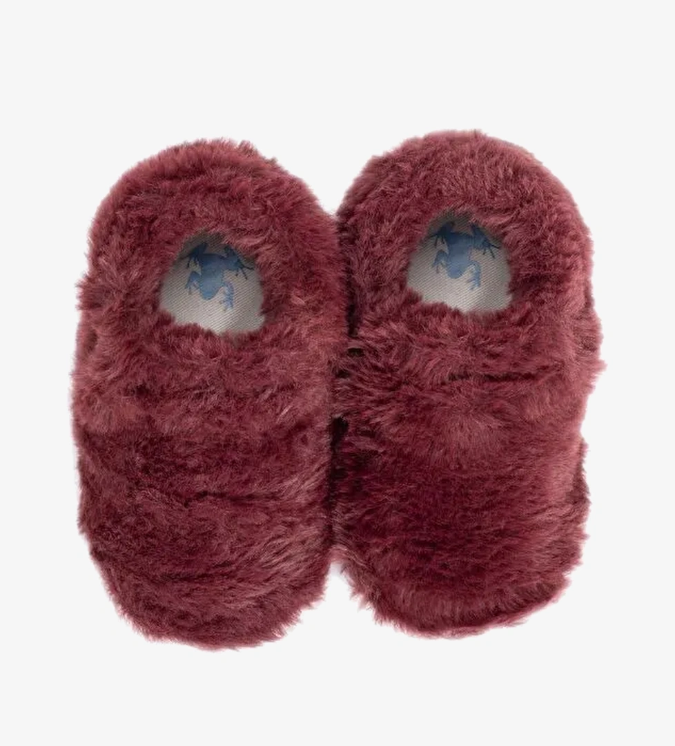 Hopfrög Beyaz Hopfrög Furry Furry Kürk Barefoot Patik (Hediye Seti)