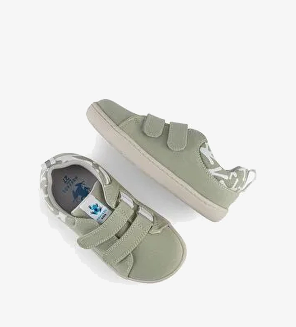 Smart Walker Recycled Canvas Eco Su Yeşili Barefoot Çocuk Ayakkabı