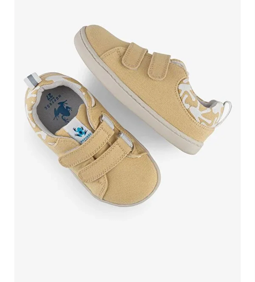 Smart Walker Recycled Canvas Eco Sarı Barefoot Çocuk Ayakkabı - Görsel 1