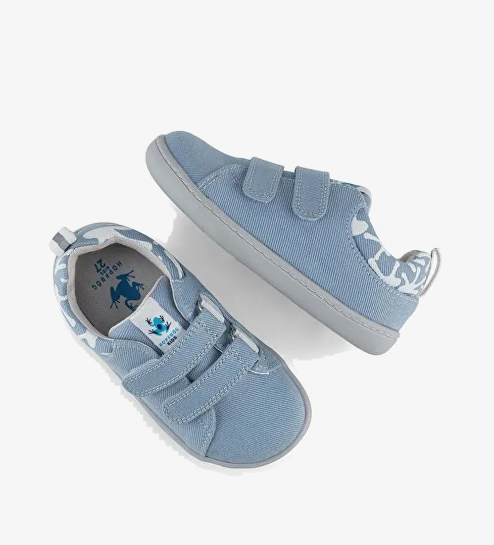 Smart Walker Recycled Canvas Eco Açık Mavi Barefoot Çocuk Ayakkabı