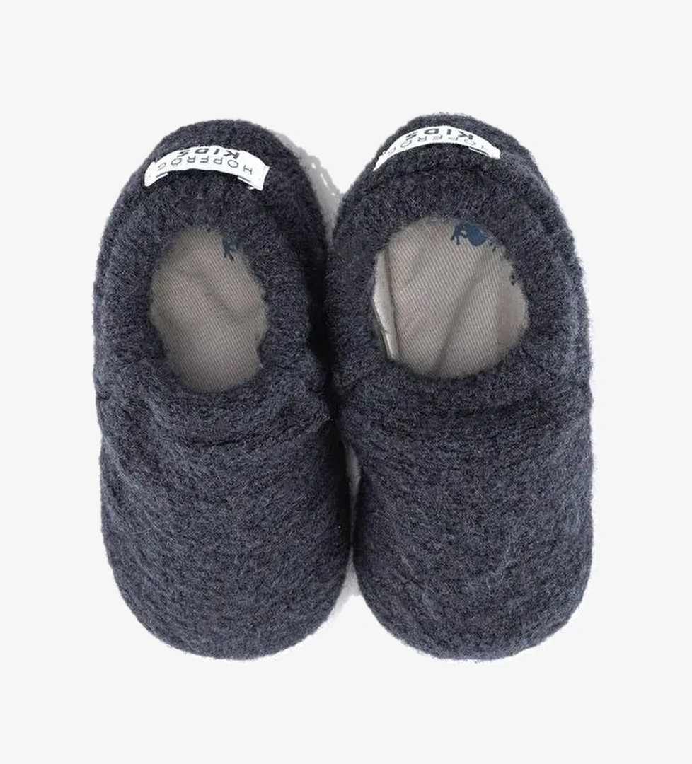 Hopfrög Gri Hopfrög Recycled Woo Wooly Yünlü Barefoot Patik (Hediye Seti)