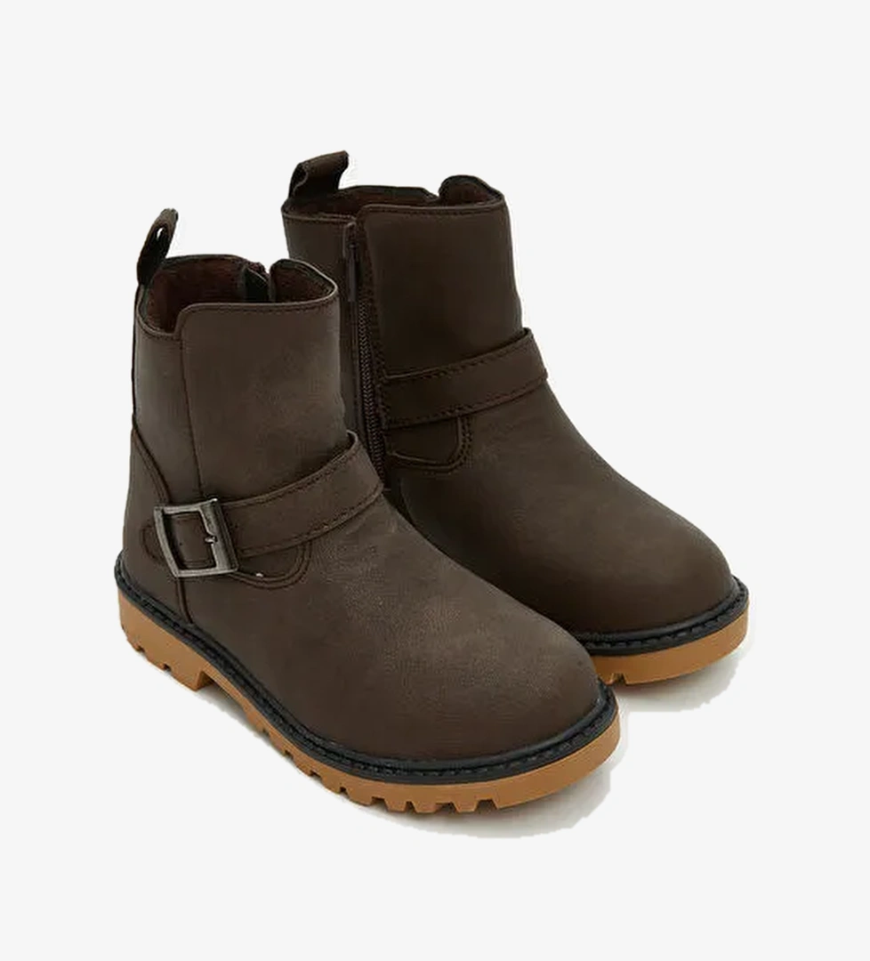 Deri Görünümlü Erkek Bebek Bot - Görsel 1