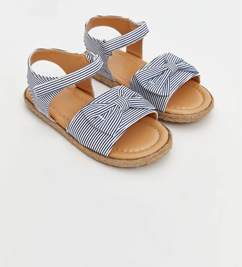 Fiyonk Detaylı Kız Bebek Sandalet - Görsel 1